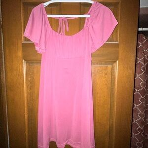 Francesca's Collections Pink Mini Dress